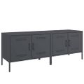 vidaXL TV skrinky 2 ks antracitové 68x39x50,5 cm oceľ