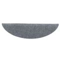 vidaXL Schodové rohože, samolepiace, 5 ks, 56x17x3 cm, svetlosivé, polkruhové