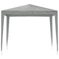 vidaXL Párty stan 250 x 250 x 240 cm Svetlosivá PE a oceľ