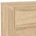 vidaXL Nočný stolík s LED svetlami dub sonoma 70x36x40,5 cm