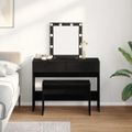 vidaXL Dressing stolička Čierny dub 70 x 35 x 45 cm Kompozitné drevo