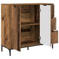 vidaXL Servírovacia skriňa Staré drevo 89,5 x 33 x 82 cm