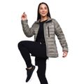 Dámska bunda Puffer Vetiver/Black - GymBeam, veľkosť XL, veľkosť oblečenia XL