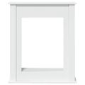 vidaXL Obloženie krbu biele 75x20x87,5 cm kompozitné drevo