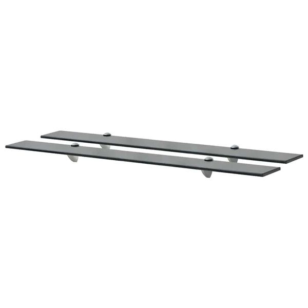 vidaXL Nástenná polička 2 ks sklo 90x20 cm 8 mm