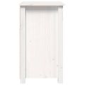 vidaXL Nočné stolíky 2 ks biele 40x35x61,5 cm masívne borovicové drevo