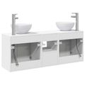 vidaXL Set kabinetov do kúpeľne 3 ks Biela 49,5 x 41 x 64,5 cm