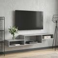 vidaXL Nástenný TV kabinet Nástenná montáž Betónovo sivá