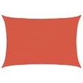 vidaXL Tieniaca plachta 160 g/m² tehlovočervená 5x7 m HDPE