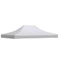 vidaXL Strecha na párty stan 4x3 m, biela 270 g/m²