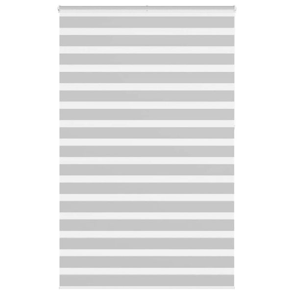 vidaXL Zebrová roleta svetlosivá 145x230 cm šírka látky 140,9 cm polyester
