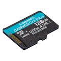 Kingston memory card 128GB microSDXC Canvas Go Plus Gen4 200MB/s A2 U3 V30 + adapter