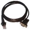 Kábel RS232 pre CCD čítačky 1000/1500, DC jack, čierny