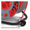 Prodlužovací kabel EMOS P19425 na bubnu 25 m / 4 zásuvky / červený / PVC / 230 V / 1,5 mm2