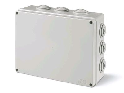 Plastová krabica SCABOX s priechodom - 240x190x90mm