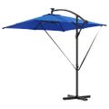 vidaXL Slnečník 249 x 249 x 250 cm Polyester a hliník Azurblue