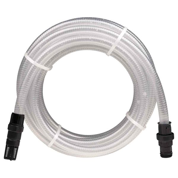 VidaXL sacia hadica s PVC konektormi Transparent 1" 10 m PVC