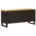 vidaXL TV skrinka Hnedá 100 x 33 x 46 cm Masívne mango drevo