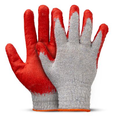 Rukavice bavlneno-polyesterové potiahnuté latexom - vampýrky, 10 párov, veľkosť 9 – AMiO-04630