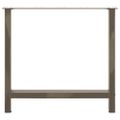 vidaXL Nohy k jedálenskému stolu, prírodná oceľ, 2 ks, 70 x (72-73) cm, oceľ