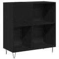 vidaXL Skrinka na gramofónové platne Čierny dub 85 x 38 x 89 cm