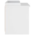 vidaXL Lavica do predsiene SANDNES biela 87x40x50 cm borovicový masív