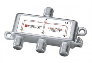 Rozbočovač OPTICUM 3xF HQ 5-2400 MHz, priechodný všetkými smermi