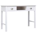 vidaXL Komoda biela 108x45x76 cm masívne drevo paulovnia