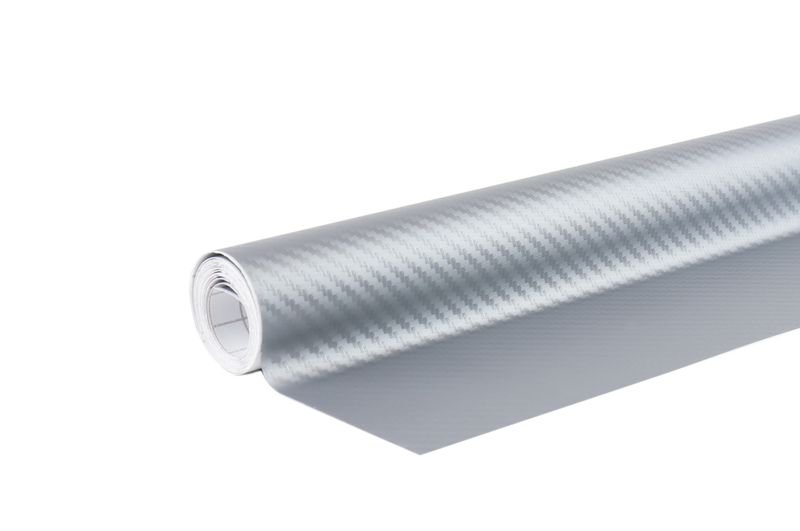 Karbónová fólia strieborná 3D 30cm x 150cm AMiO-02600