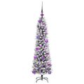 vidaXL Umelý vianočný stromček Biela 120 cm PVC, kov a plast
