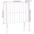 vidaXL Čelo postele so záhybmi zelené 93x16x118/128 cm látka