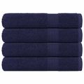 vidaXL Uteráky FROGN 4 ks námornícka modrá 100x200 cm 360 g/m²
