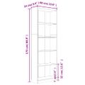 vidaXL 5-poschodová knižnica hnedý dub 60x24x175 cm spracované drevo