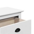 vidaXL Lavica do predsiene "BODO" Biela 114x40x45 cm