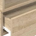 vidaXL Nástenný nočný stolík dub sonoma 45x26x28,5 cm