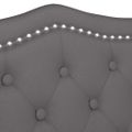 vidaXL Chesterfield lavica Sivá 120,5 x 65 x 75 cm Umelá koža