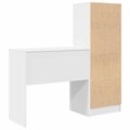 vidaXL Stôl Biela 125,5 x 40 x 127 cm 2 ks