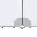 vidaXL Magnetická biela tabuľa skladacia 200x60x1,7 cm hliník