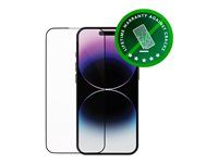 Ochrana obrazovky pre mobilný telefón - farba rámu čierna - pre Apple iPhone 14 Pro