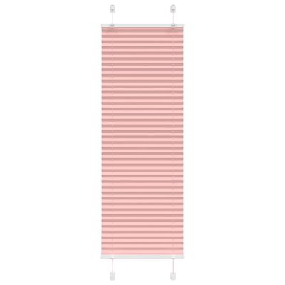 vidaXL Plisovaná roleta ružová 45x150 cm šírka látky 44,4 cm polyester