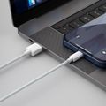 Baseus Simple Wisdom Súprava dátového kábla USB na Lightning 2,4A (2 ks/sada）1,5 m biela