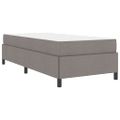 vidaXL Posteľ s pružinovým rámom Sivohnedá 80 x 200 cm látka