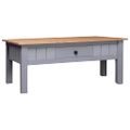 vidaXL Konferenčný stolík, sivý 100x60x43,5 cm, borovica Panama Range
