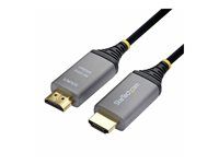 Startech - Ultra High Speed - HDMI kábel - HDMI s pinmi (samec) do HDMI s pinmi (samec) - 15 m - hybridný meď/optické vlákno - čierna - Active Optical Cable (AOC), podpora 8K60Hz, rýchlosť prenosu dát až 48 Gbps, hybridný, ohňovzdorný, podpora 2K240Hz (2560 x 1440), podpora 4K144Hz, jednosmerný