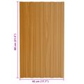 vidaXL Strešný panel 12 ks Prírodná 80 x 45 cm Pozinkovaná oceľ