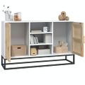 vidaXL Komoda biela 105x30x65 cm kompozitné drevo