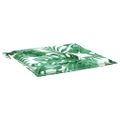 vidaXL Podložky na stoličku 2 ks vzor listov 50x50x3 cm látka
