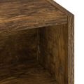 vidaXL Stôl s úložným priestorom Dymový dub 60 x 50 x 91 cm