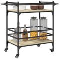 vidaXL Kuchynský vozík dub sonoma 82x40x78,5 cm kompozitné drevo