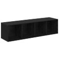 vidaXL Zostava TV skriniek 4 ks Čierna Kompozitné drevo